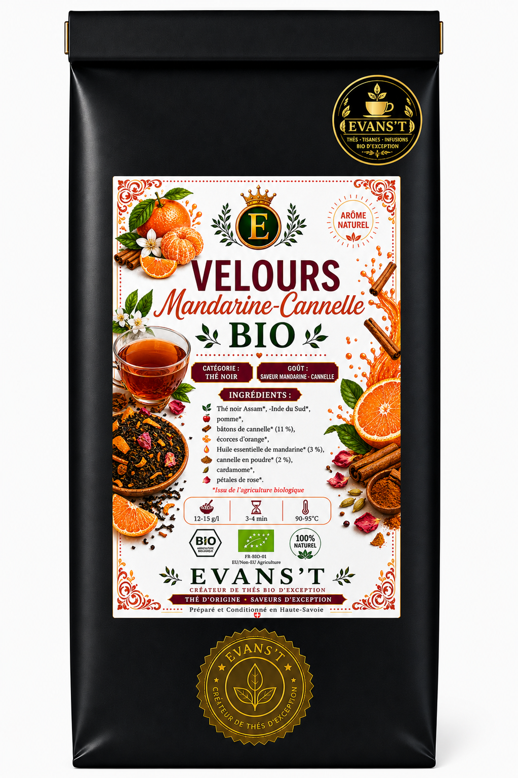 Velours Mandarine-Cannelle  BIO
